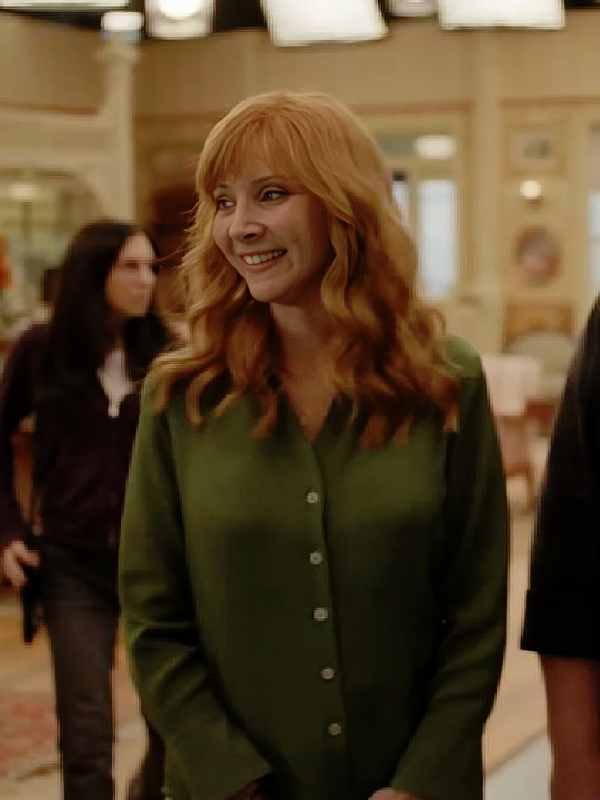The Comeback 2026 Lisa Kudrow Olive Green Blouse