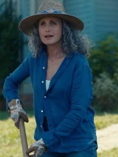 The Way Home S4 Andie MacDowell Blue Shirt