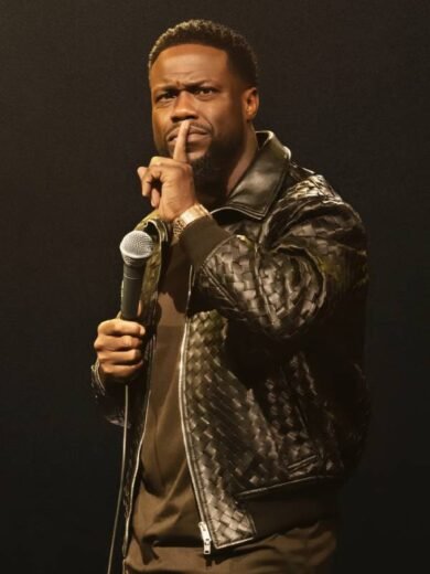 Kevin Hart: Acting My Age Black Leather Jacket