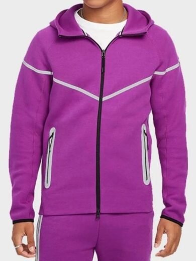 Tech Windrunner Pink Reflective Jacket