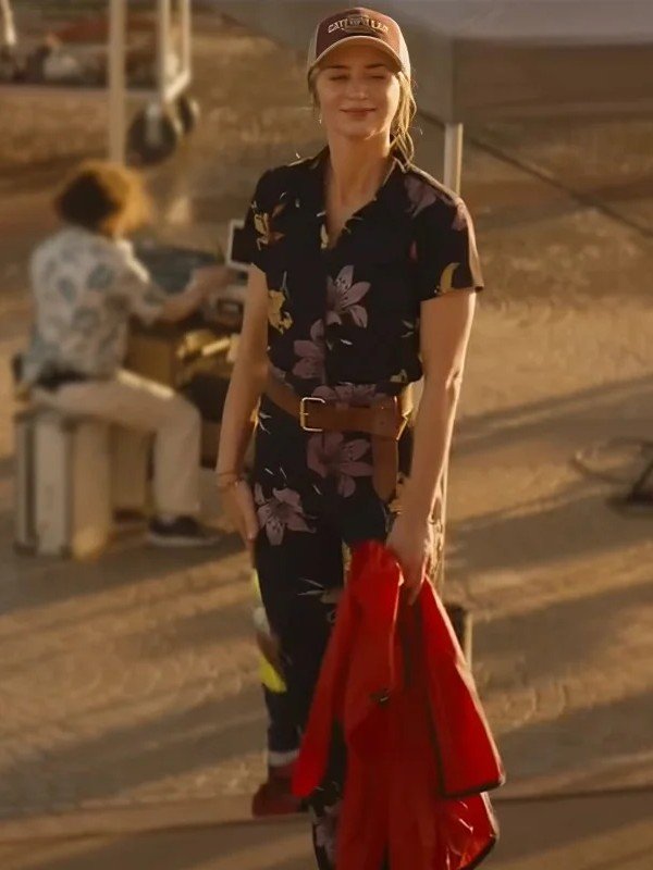 The Fall Guy 2024 Emily Blunt Floral Jumpsuit - Image 4