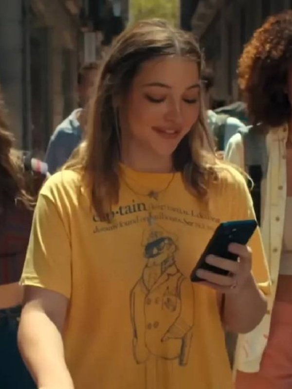 The Map That Leads to You 2025 Madelyn Cline Yellow Tee