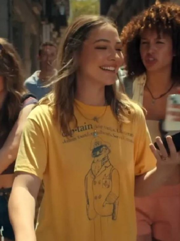 The Map That Leads to You 2025 Madelyn Cline Yellow Tee - Image 2