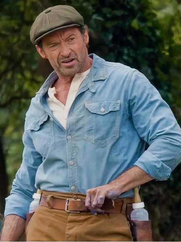 The Sheep Detectives 2026 Hugh Jackman Denim Overshirt