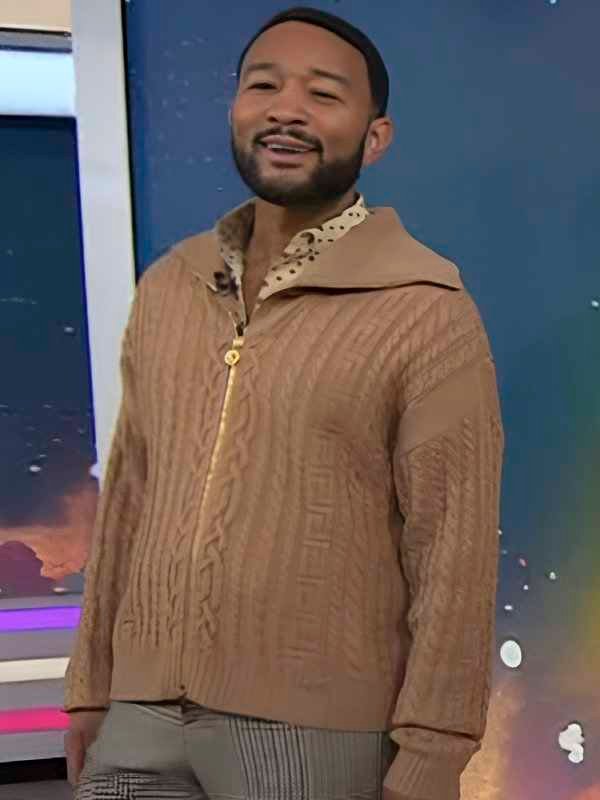 Today Show John Legend Brown Sweater