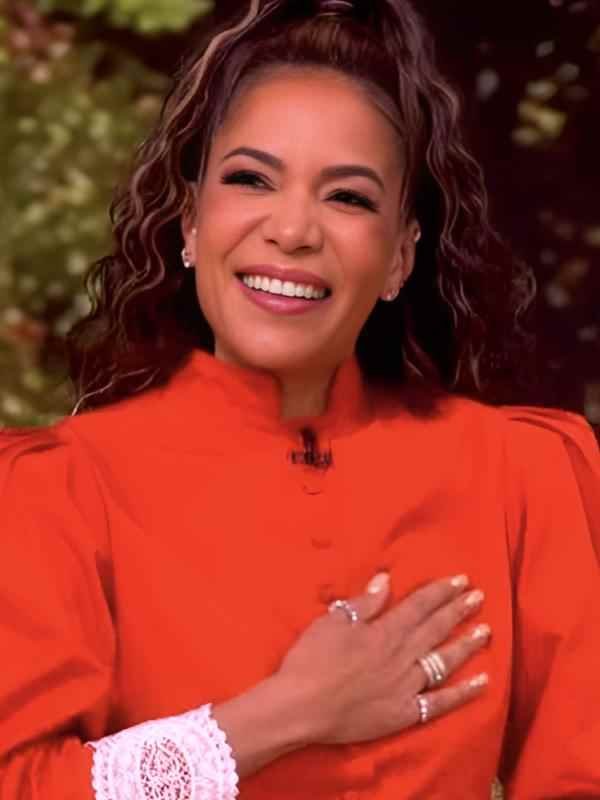 The View Sunny Hostin Orange Cropped Jacket