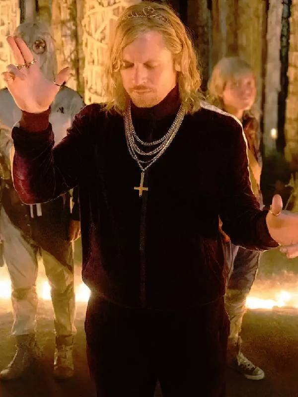 28 Years Later The Bone Temple 2026 Jack O’Connell Purple Velour Tracksuit - Image 2