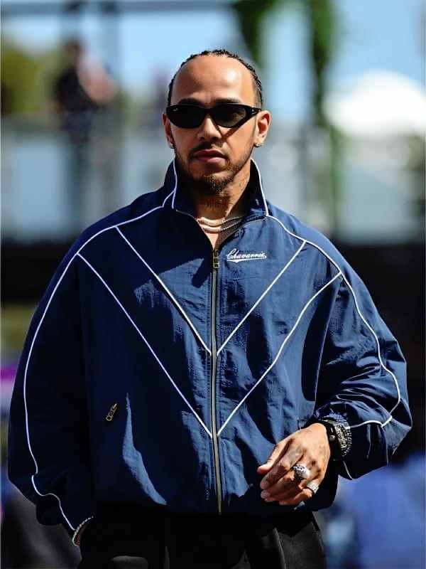Australian GP 2026 Lewis Hamilton Blue Track Jacket