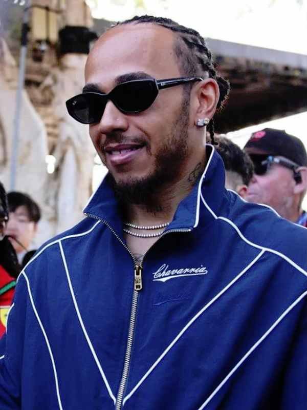 Australian GP 2026 Lewis Hamilton Blue Track Jacket - Image 2