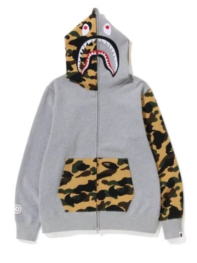 BAPE Camo Shark Gray Hoodie