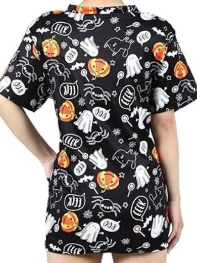 Chicago Med Black Halloween Pumpkin Scrubs