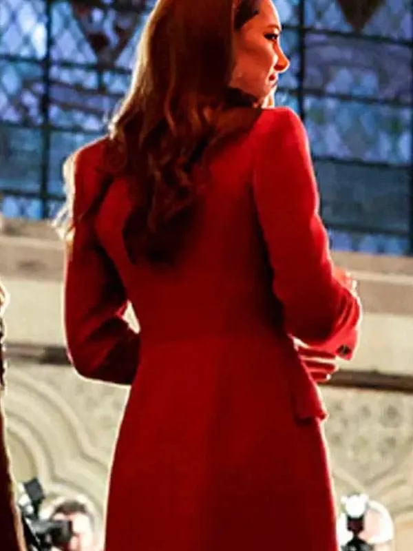 Kate Middleton Christmas Carol Service Red Coat