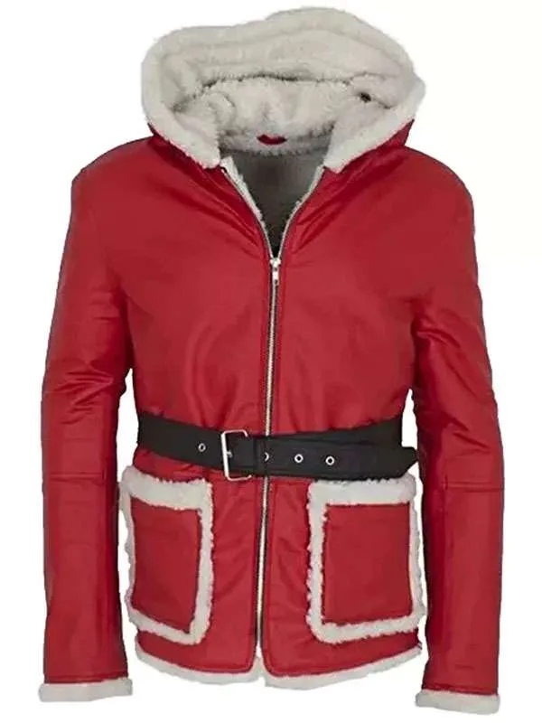 Christmas Red Santa Leather Jacket