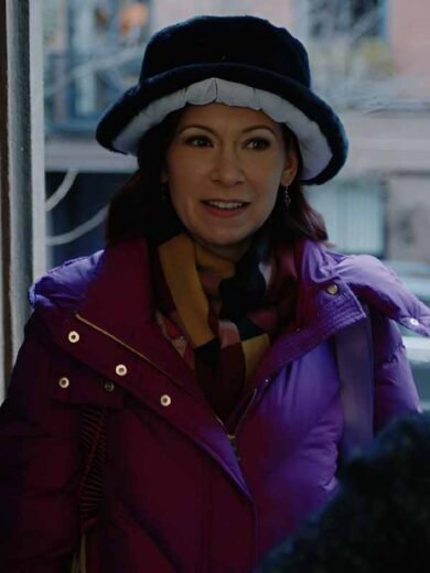 Elsbeth S3 Carrie Preston Pink Puffer Coat