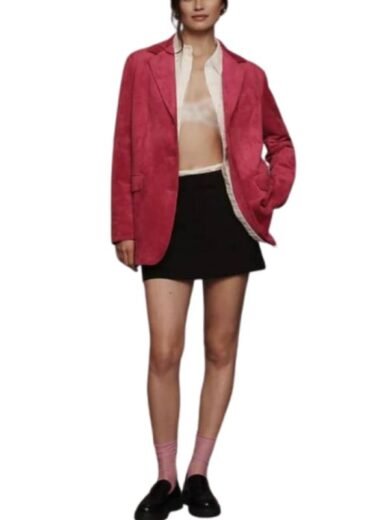 Finding Mr Christmas S2 Melissa Peterman Pink Blazer