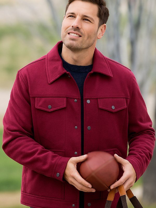 Finding Mr. Christmas S2 Craig Geoghan Suede Jacket