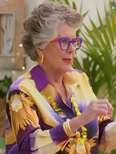 Great British Bake Off S16 Prue Leith Floral Print Blouse