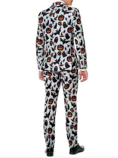 Halloween Pumpkin Suit Grey