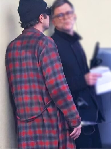 One Battle After Another 2025 Leonardo DiCaprio Plaid Robe