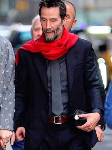 NYC 2026 Keanu Reeves Black Suit