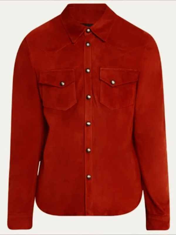 Happy’s Place S2 Reba McEntire Suede Shirt Jacket - Image 2