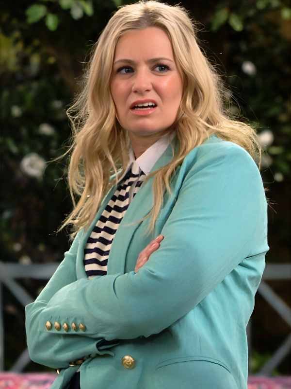 The Neighborhood S8 Beth Behrs Turquoise Blazer