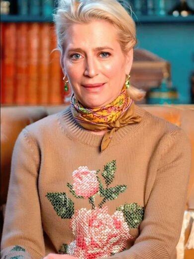 The Traitors US S4 Dorinda Medley Floral Sweater