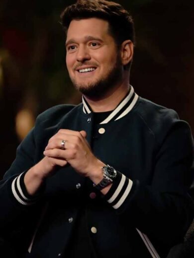 The Voice S29 Michael Bublé Green Varsity Jacket