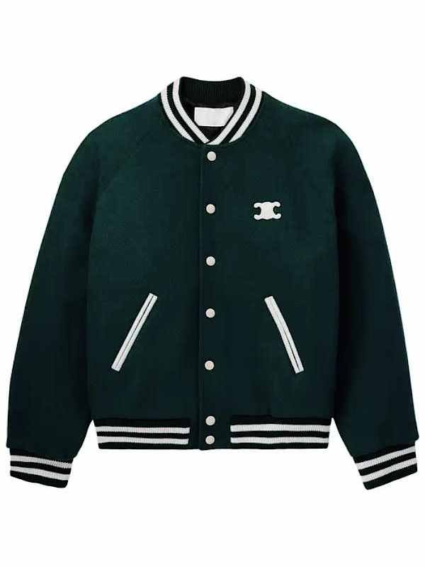 The Voice S29 Michael Bublé Green Varsity Jacketa - Image 2